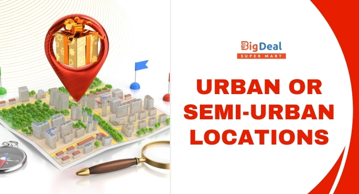  semi-urban locations